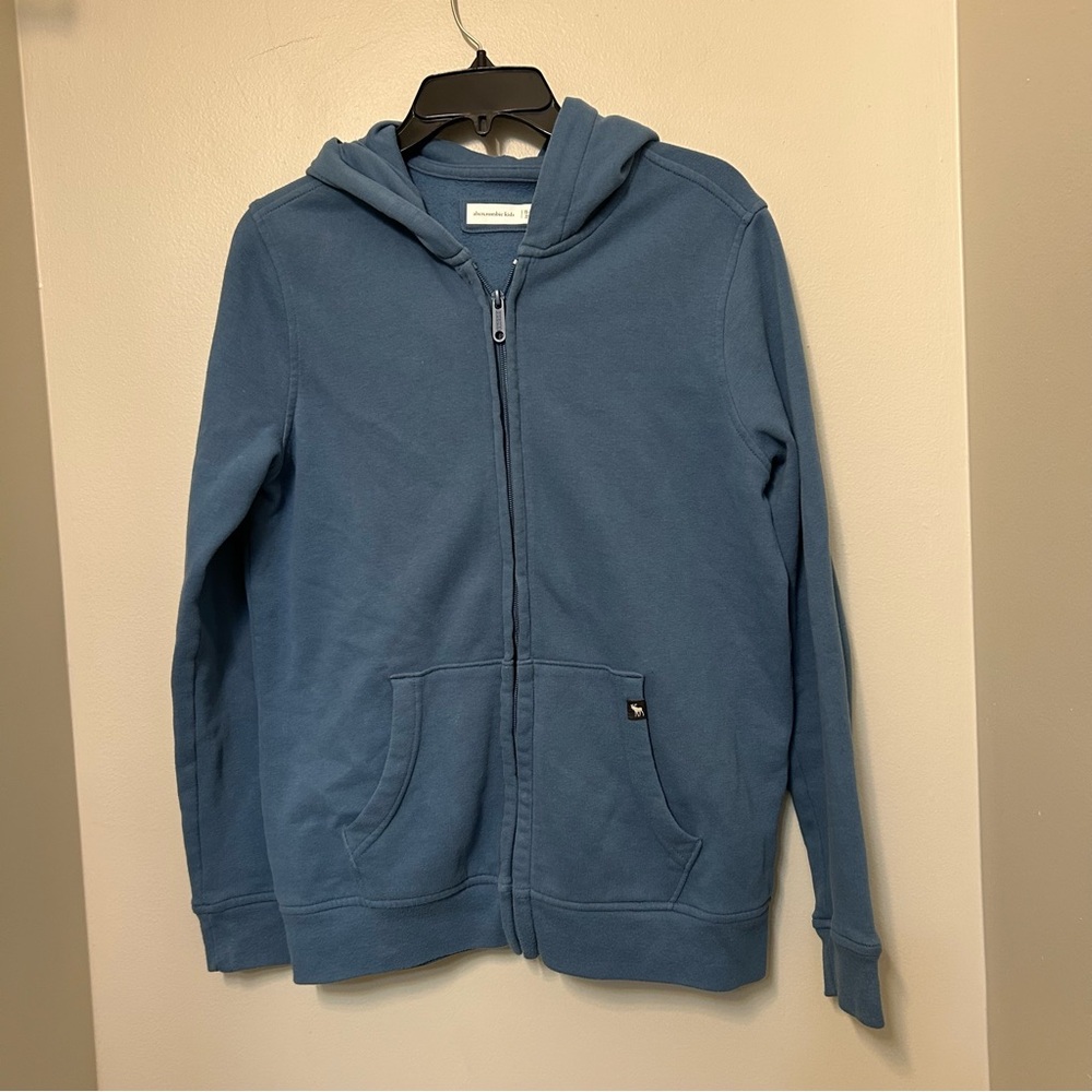 Abercrombie Kids Hoodie Sweatshirt Kids‎ XL Youth 15/16 Blue Full Zip Up Jacket